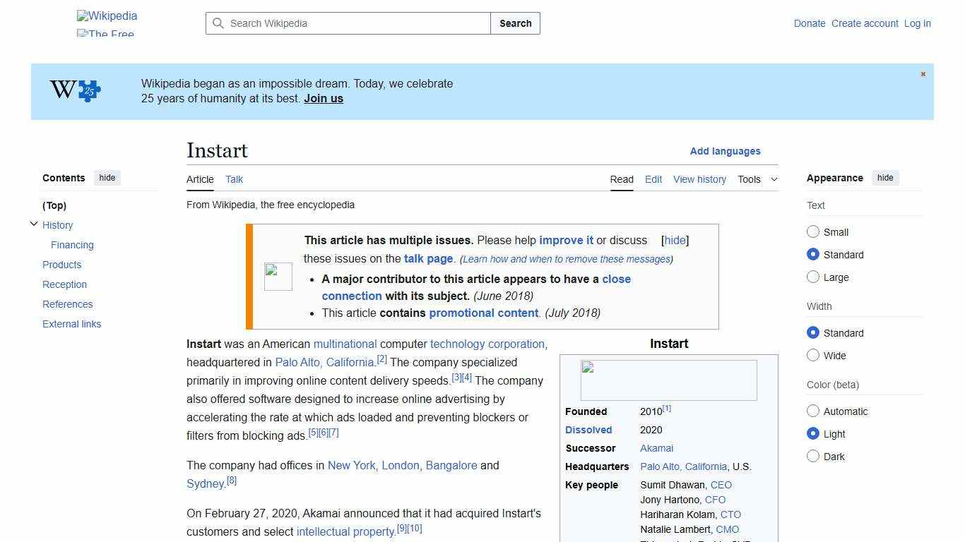 Instart - Wikipedia